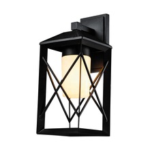 Black Waterproof Aluminum Classic Exterior Wall Lamp